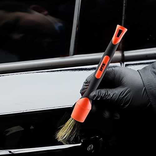 SPTA Brosses Ultra Doux, Auto Brosses Ultra Doux, Brosse à Détail, Brosses de Nettoyage pour Voiture avec Poils Souples, Lot de 5 pour Nettoyer Tableau de Bord, Intérieur, Extérieur