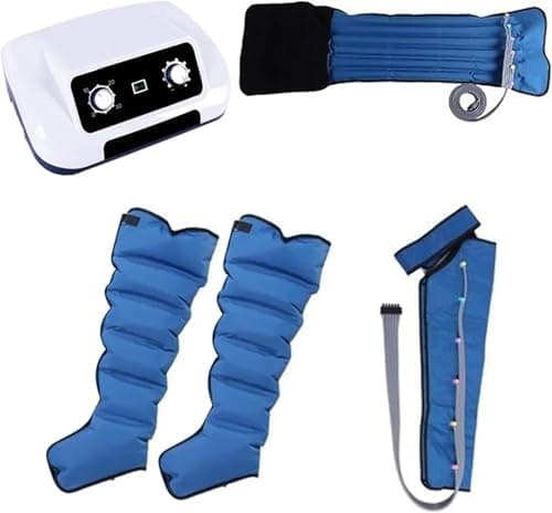 Dtyubfg Appareil de Massage des Jambes à Compression d'air, équipement de pressothérapie pour Tout Le Corps pour Les Pieds, la Taille, Le Mollet, Le Bras, la pressothérapie électrique