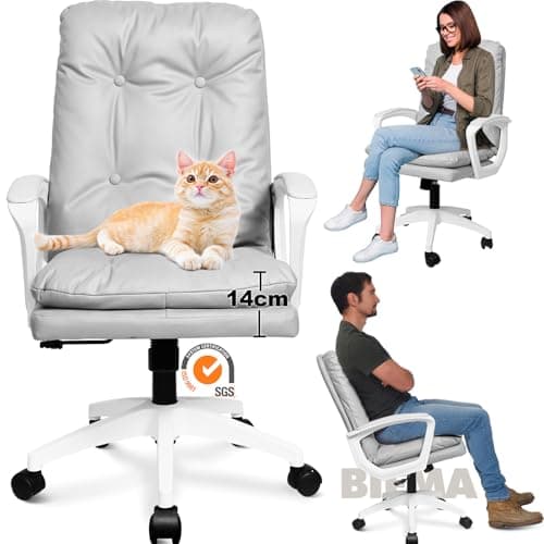 BASETBL Fauteuil Bureau 150 kg, Chaise de Bureau Confortable en Tissu technologique, Chaise Bureau Ergonomique avec Dossier Haut renforcé, Convient aux Enfants, aux Adolescents et aux Adultes