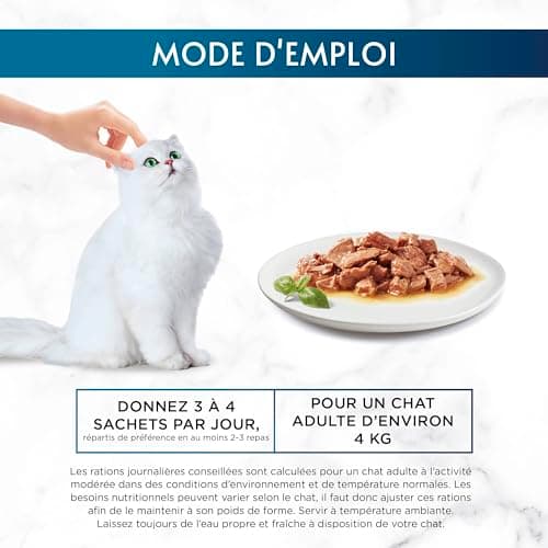 GOURMET | PERLE | Régal de Sauce | Sachets Fraîcheur pour Chat Adulte | Filettines en Sauce | Au Bœuf, au Poulet, au Thon, au Saumon | Portion Individuelle | 12 x 85 g