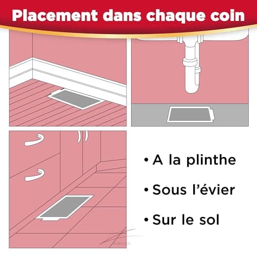 Catchmaster 72MAX Piège à Souris - 10 Pièges Colle Souris - Plaque Collante - Plaque Glue Souris - Attrape Souris - Grande Taille - Pieges à Souris Efficaces