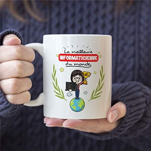 Mugffins Mug/Tasse Informaticienne (Meilleur du Monde) - Idées Drôles Informatique