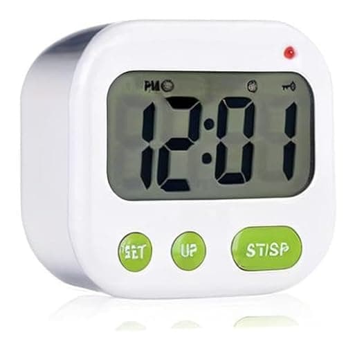 Garosa GLOGLOW Réveil Digital Alarme Horloge Numérique Musique/Vibration LCD numérique Réveil électronique Réveil réglable Volume Sommeil