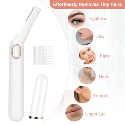LOPHE Tondeuse Visage Sourcils Électrique Femme, Tondeuse Cheveux Visage avec Peigne Rechargeable Mini Rasoir Facial pour Sourcils, Visage, Corps