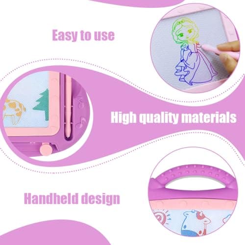 GXGM Tableau Magnetique Enfant, Enfant Tableau de Dessin Magnétique Effaçable, Cadeau Jouet Educatif pour Bambin, 1 pièce