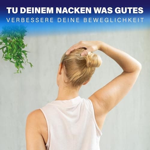 Healthfix® Neckfix - Extenseur de cou orthopédique avec instructions en allemand - Soulagement de la nuque en cas de tension du cou - Protection contre les douleurs au cou (noir)