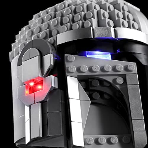 BRIKSMAX Kit d’éclairage à LED pour Lego Le Casque du Mandalorien - Compatible with Lego 75328 Blocs de Construction Modèle- Pas inclure l’Ensemble Lego