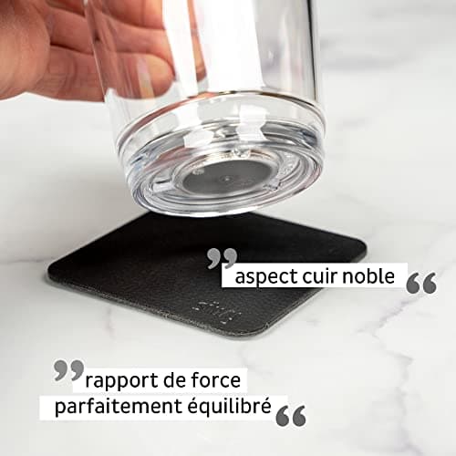 silwy® Gobelets magnétiques antidérapants et incassables de couleur The Classic, deux nano gel pads métalliques inclus (set de 2)