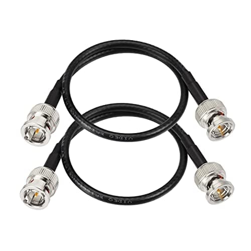 Superbat Câble BNC 30cm 3G/6G/HD SDI Câble Belden 1855A Câble 75ohm BNC Mâle à Mâle Câble Coaxial SDI Câble Vidéo pour HD-SDI/3G-SDI/4K Caméra(Droit,2 Pièces)
