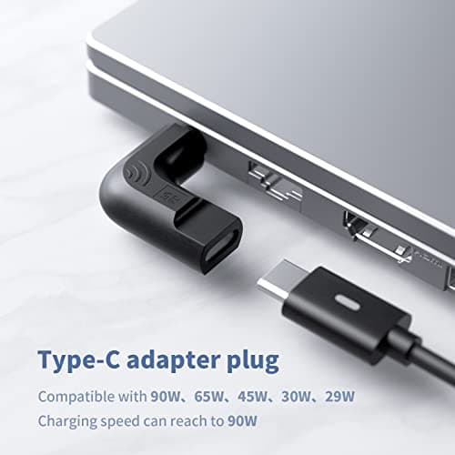 Adaptateur USB c vers DC 4.0 * 1.35mm, Adaptateur USB C vers 19V DC 4mm PD USB C Femelle à DC Mâle Convertisseur de Prise Jack pour ASUS VivoBook Zenbook Transformer Book Ordinateur Portable