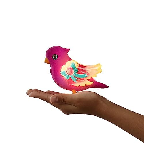 Little Live Pets - Lil' Bird et nichoir : Tiara Twinkles | Nichoirs assemblables, Nouvelles Ailes Lumineuses avec Plus de 20 Chants d’Oiseaux. Il réagit au Toucher !