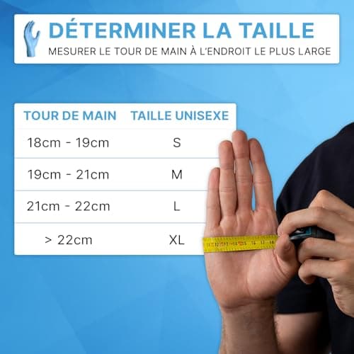 ARNOMED Gants nitrile jetables taille L, 2000 pièces (10 boîtes), gants en nitrile bleu, gant jetable non poudrés & sans latex, gants jetables, gants cuisine jetable en tailles S, M, L & XL