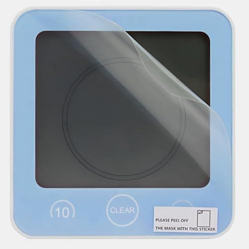 Horloge de Salle de Bain, Horloge de Douche Contrôle Tactile étanche, Alarme Numérique LCD, Thermomètre Hygromètre, Minuterie de Compte à Rebours, Alimenté par Pile, pour Maquillage Cuisine (Bleu)