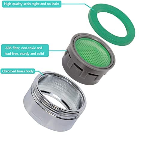 Gebildet 20pcs Mousseur Robinet Economiseur d'Eau M24 Embout Brise Jet Robinet Cuisine Matériel pour Mitigeur d'Evier de Cuisine et de Lavabo de Salle de Bain