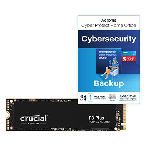Crucial P3 Plus SSD 2To PCIe Gen4 NVMe M.2 SSD Interne, Jusqu’à 5.000 Mo/s, Compatible avec Ordinateur Portable et de Bureau, Disque Dur SSD - CT2000P3PSSD801