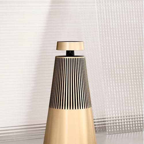 Bang & Olufsen Beosound 2 (3ème Génération) - Enceinte Puissante Bluetooth WiFi Connectée Élégante, une Expérience Sonore à 360 Degrés qui emplit toute la Pièce, Aluminium de haute Qualité - Gold Tone