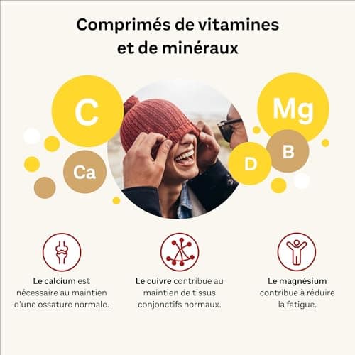 Doppelherz aktiv A-Z Complete Depot, Complément alimentaire, Vitamines à libération progressive, calcium, magnésium, fer, zinc, biotine, acide folique, 120 comprimés