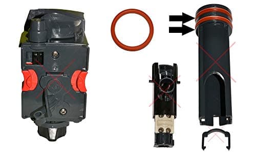 Lot de 4 joints toriques compatibles avec Delonghi EABI EAM ECAM ESAM EPAM ETAM AEG pour l'unité de percolation, groupe de percolation, piston de presse, piston et bloc thermique (4 x + 6 g)
