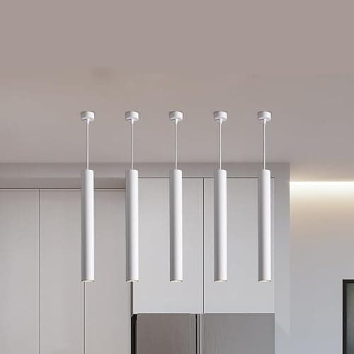 Lywins 12w 3000k Dia 5CM L30CM Tube LED COB Pendentif Plafonnier Moderne Lumières Spot Light Downlight Lampe Suspension pour Cuisine Île Salle À Manger Bar Comptoir Boutique