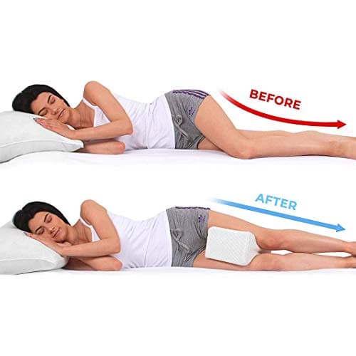 Dioxide Oreiller orthopédique pour Genou, Coussin Jambes Ergonomique pour Les Hanches, Le Dos, Les Jambes, Les Genoux, Choix idéal pour Dormir sur Le côté