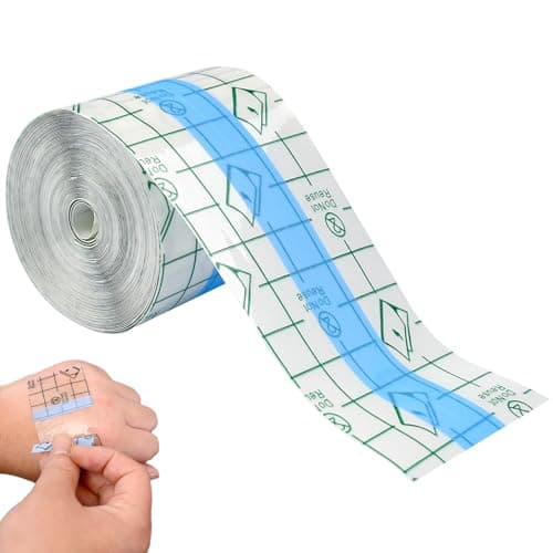 5cm X 10m Bandage Transparent Imperméable Pansement Tatouage Waterproof Etanche Post Surgical film de tatouage, Transparent AdhéSif Médical Bandage Sparadrap Anti-Allergique pour Sport Natation