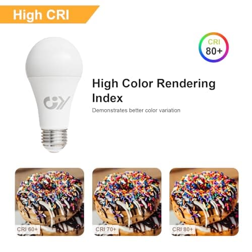 GY Ampoule LED E27 14W (équivalent 100W), 1540 lumens 6500K Blanc Froid, A60 Ampoule E27 LED Efficacité Energétique, E27 LED Angle de faisceau de 280° Non-Dimmable, Lot de 12