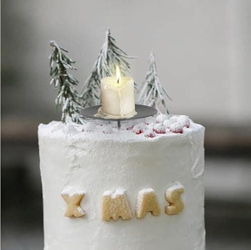 Bougeoirs Noël de l'Avent 6cm, Taozoey Lot de 4 Bougeoirs, Supports de Bougie avec Pic, Bougeoir en Métal pour Décorer des Couronnes, Chandelier Noel, Couronne de l'Avent Décorée Bougie Fixe