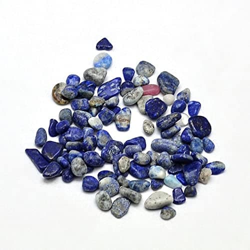 Perlin Lot de 500 perles en lapis-lazuli en pierres semi-précieuses 4mm ~ 5mm Bleu