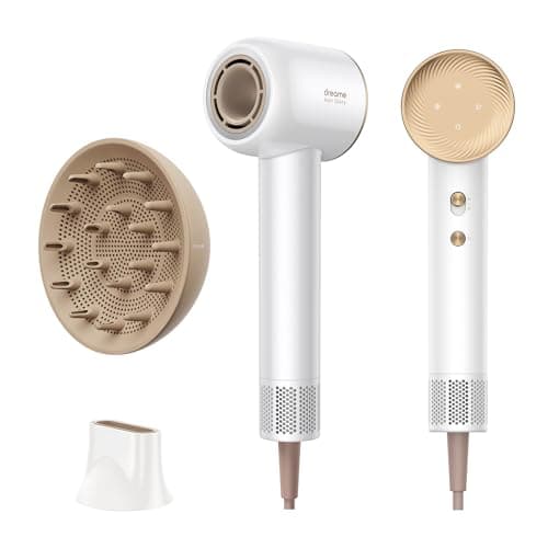Dreame Hair Glory Combo Sèche-Cheveux Professionnel, Séchage Rapide,Moteur Haute Vitesse 110000 TR/Min,Débit d'air 70 m/s,Technologie Puissante des Ions Négatifs,Léger,Contrôle de la Température