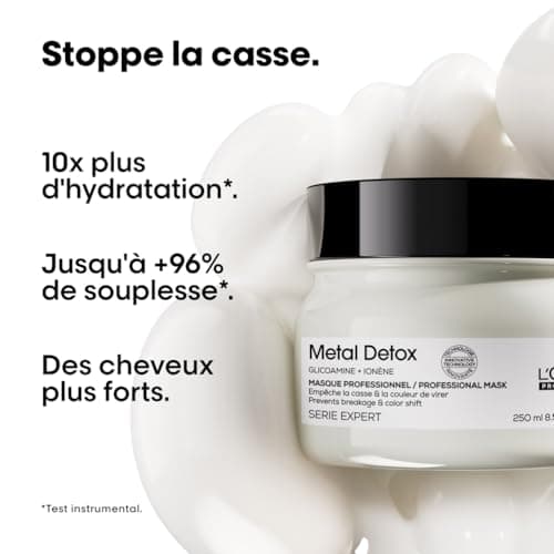 L'OREAL PROFESSIONNEL - Masque Metal Detox - Cheveux Secs & Abîmés - 250 ml