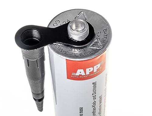 APP PU 50 FC Colle-mastic carrosserie voiture | Colle polyuréthane: excellent pour une utilisation comme colle a pare brise | Mastic colle étanche pour nombreux matériaux | Noir | 310 ml