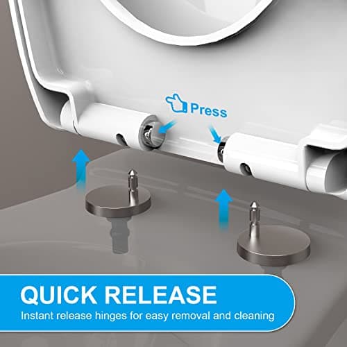 Ibergrif M41002, Abattant WC Forme O, Cuvette Toilette avec Frein de Chute, Lunette WC avec Fermeture en Douceur, Lunette de Toilette Blanche Universelle