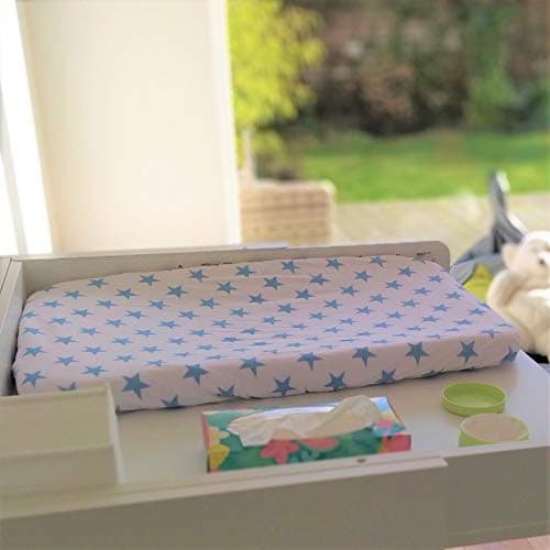 Lilly and Ben® Housse pour Matelas à Langer - Tissu Coton Éponge - Bébé Garçon - Lot de 2 - Épais et Absorbant
