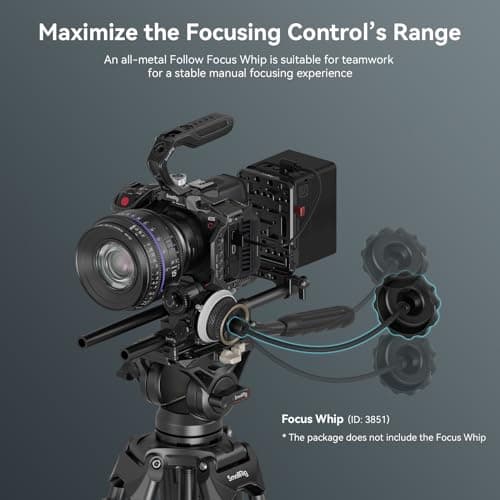 SMALLRIG Mini Follow Focus Zoom Control pour Appareils Photo Reflex Numériques/sans Miroir, Compatible avec Différentes Tailles d'Objectif - 3010C