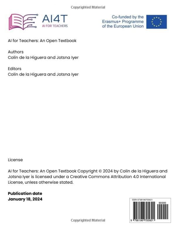 IA Pour Les Enseignants : Un Manuel Ouvert: Artificial Intelligence For And By Teachers
