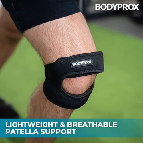 Sangle de maintien pour tendons rotuliens (petit/moyen), soulagement de la douleur au genou réglable en néoprène pour la course, l'arthrite, le pull, la récupération des blessures au tennis, S/M