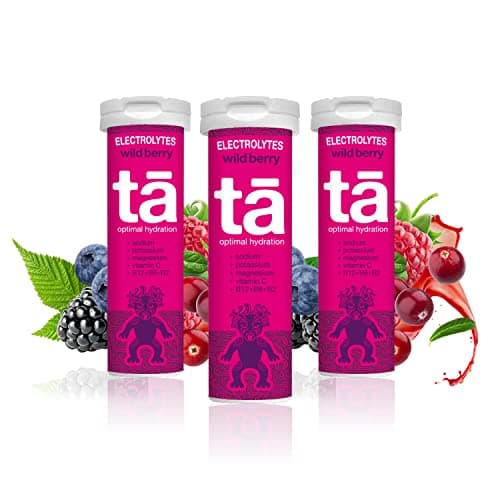 TA ENERGY - PACK x3 Tubes - Pastilles d'hydratation - Sels Minéraux - Vitamines - Faibles en calories - Réduit les crampes - MADE IN FRANCE (Fruits Rouges, x3)
