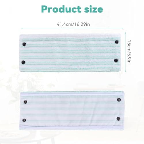 Sgizoku Recharge de tête de mop pour Leifheit Clean Twist/Combi M Micro Duo -Chiffon à Franges 42 x 15cm,moppe Compatible leifheit serpillière,serpillères de Rechange en Microfibre pour Tous Les sols