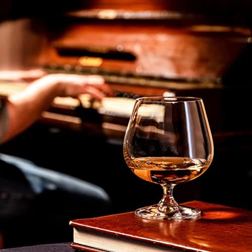 Krosno Brandy Cognac Snifter Verres | Ensemble de 6 | 480 ML | Collection de balance| Parfait pour la maison, les restaurants et les fêtes | Va au lave-vaisselle