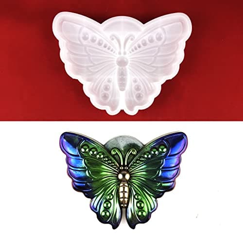 URFEDA Moule en Résine Silicone 3D Papillon Suspension Murale Moule en Résine Époxy Moule en Résine d'animaux Marins Moules à Bougie Silicone pour Bricolage Souvenirs Artisanat Cadeau