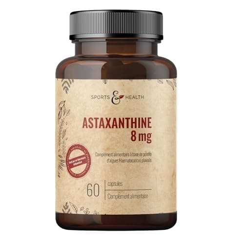 Astaxanthine 8 mg - 60 gélules - Astaxanthine fortement dosée – Antioxydant puissant - Testée en laboratoire - Astaxanthine bio à la vitamine E - Astaxanthine Haematococcus Pluvialis