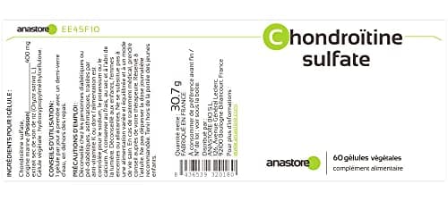 CHONDROÏTINE SULFATE * 400 mg / 60 gélules * Articulations (douleurs articulaires, inflammation)