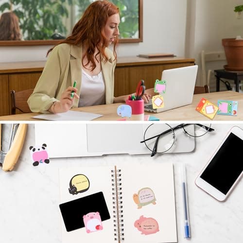 48 Blocs Feuilles Notes Autocollantes Animaux,960 Feuilles Petits Animaux Notes Autocollantes Feuilles Notes Autocollantes Adhésives Mignonnes pour Etudes Maison Bureau Cadeaux pour Enfants