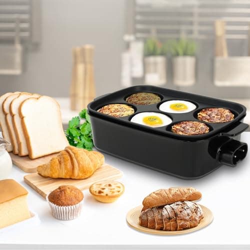 AEWHALE Grille Électrique Multifonction 3 en 1, 1500W Gril Plat Électrique et Poêle Profonde, Anti-adhésif Revêtement Multifonction pour Griller, Saisir, Cuire à la Vapeur, Mijoter, Bouillir