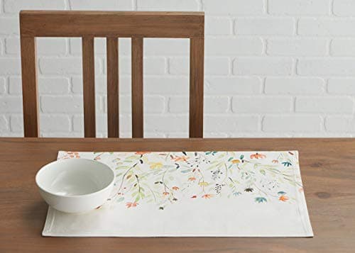 Maison d' Hermine Colmar Lot de 4 Sets de Table 100% Coton pour la Table à Manger, la Cuisine, Les Mariages, la Vie Quotidienne, Les dîners, Le Printemps/été (33cm x 48cm)