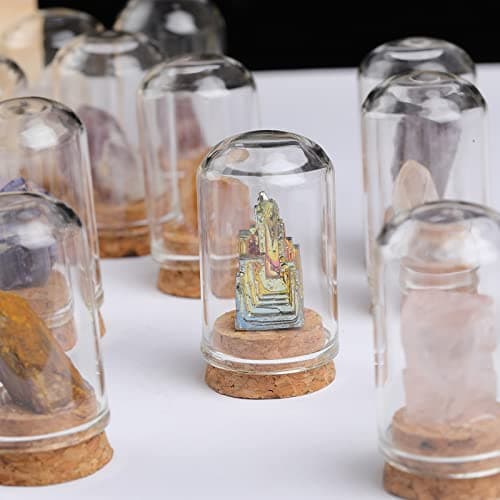 Tuzsocr Mini Pierre Précieuse Naturelle,25 PCS Ensemble de Cristaux de Guérison,Cristaux de Collection Rock and Mineral,Polies Relief,Boîte de Rangement Incluse-Jeu Scientifique et éducatif