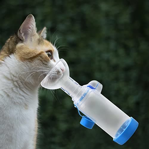 Xunboo Entretoise d'inhalateur de Chambre pour Animaux de Compagnie pour Chat ou Chien avec indicateur de Respiration Exclusif (Masque pour Chat)