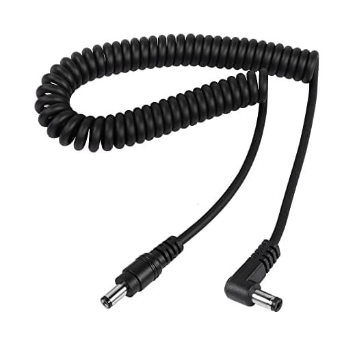 Cordon d'alimentation DC 5.5mm x 2.1mm, câble Adaptateur DC 5.5mm x 2.1mm mâle vers mâle Droit,Stretched up to 1.5M