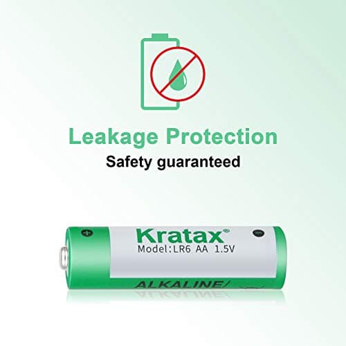 Kratax Pile alcaline AA 1,5 V LR6 [Pack de 24]