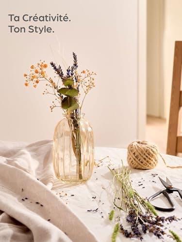Praknu 6 Petits Vases en Verre Or – Soliflore Vintage – Vase Déco Table